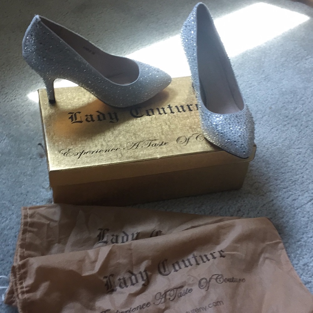 Lady Couture Rhinestone Pumps - Picture 2 of 7